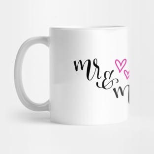 Mr & Mrs Hand Lettering Mug